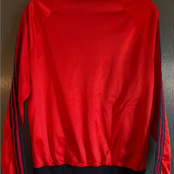 Vintage 80s Adidas ATP Tracksuit Set Size S/M Red Navy Jacket Pants Made in USA - Picture 3 of 9